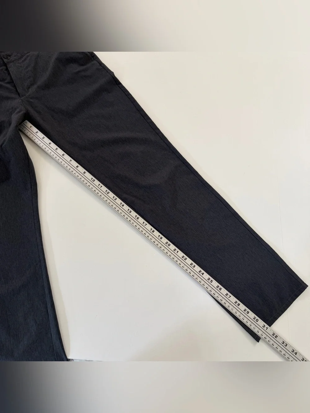 Travis Mathew Pants Men 32 x 31 Heather Dark Gray Stretch Chino Golf Performance